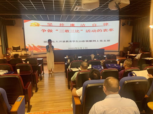 丽水电大开放教育学生网上党组织开展廉洁教育活动